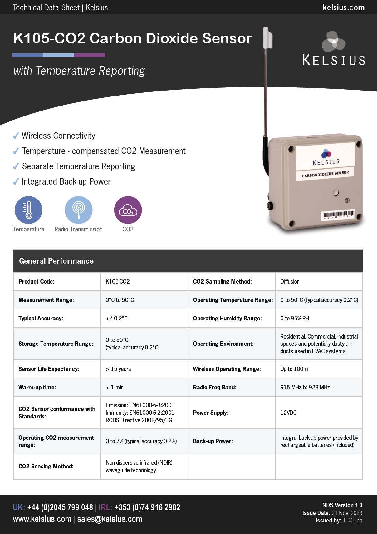 K105-CO2-Sensor-Data-Sheet-Kelsius-Website-Thumbnail