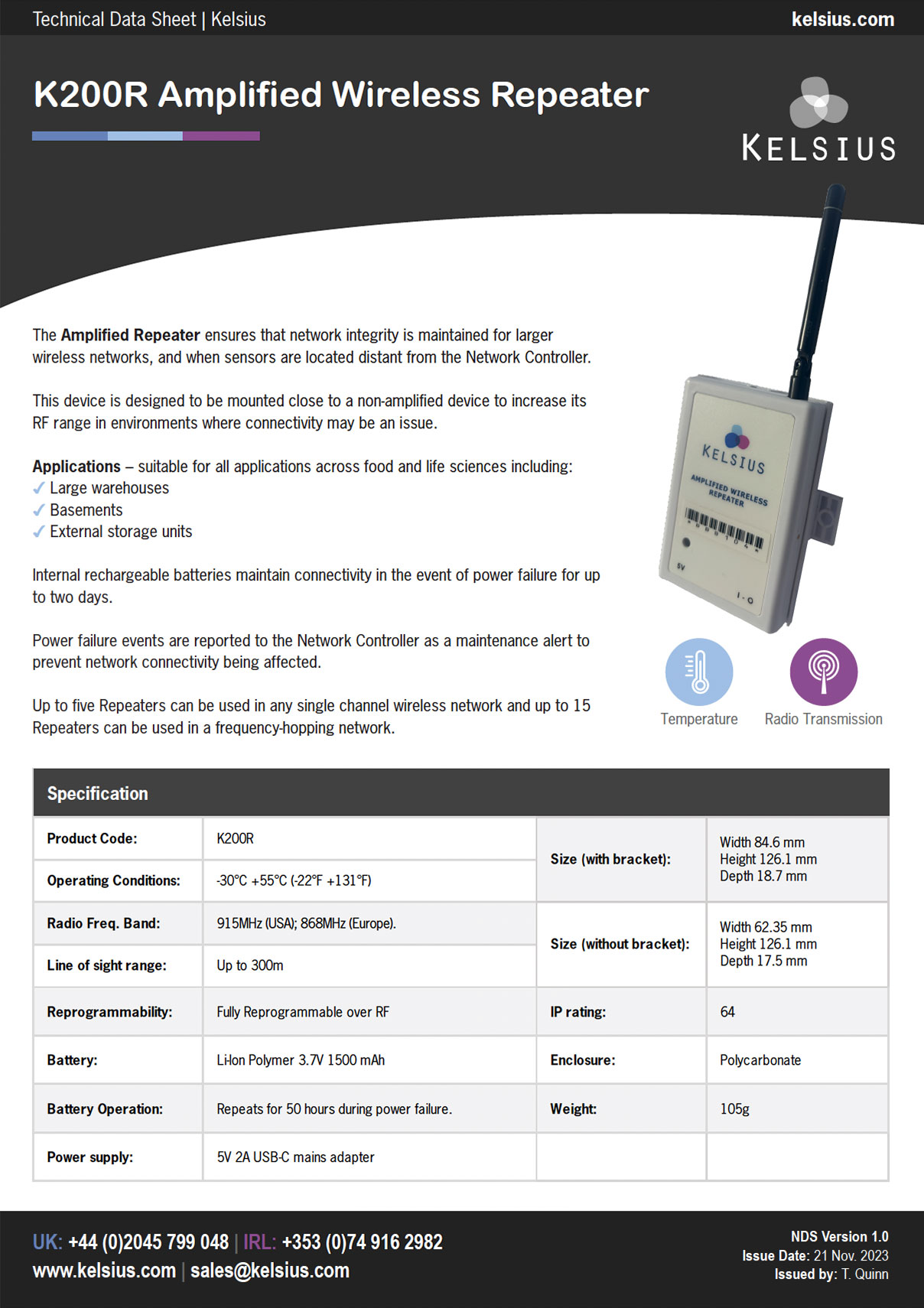 K200R-Amplified-Wireless-Repeater-SLS-Data-Sheet-THUMBNAIL